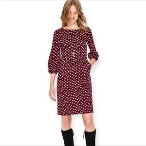 Boden Burgundy Pink Floral Dress | Size 12R